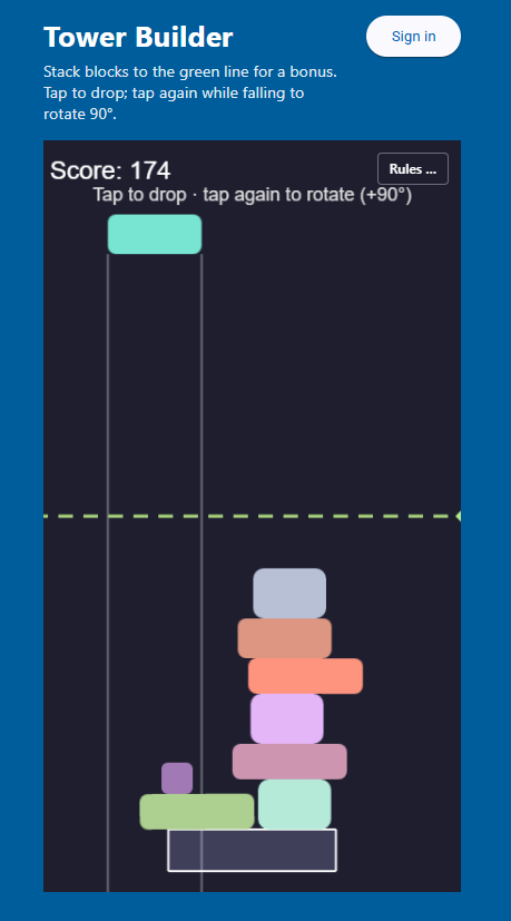 Tower Builder screenshot